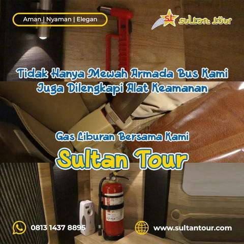 keamanan bus mewah CV Sultan Tour