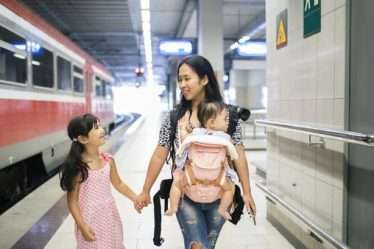 tips mudik dengan transportasi umum bersama anak